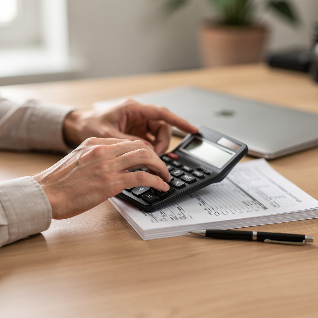 Barbara's Bookkeeping & Income Tax Service professional preparing tax documents for a small business client in Livingston, CA